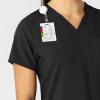 WonderWink Women’s Flex-n-Reach V-Neck Scrub Top – Black, L