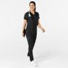 WonderWink Women’s Flex-n-Reach V-Neck Scrub Top – Black, L