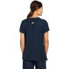 WonderWink Women’s Scrubs Four Way Stretch Sporty V-Neck Top, Navy, Medium