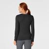 WonderWink Women’s Silky Long Sleeve Tee(Black)