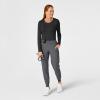 WonderWink Women’s Silky Long Sleeve Tee(Black)