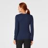 WonderWink Women’s Silky Long Sleeve Tee(Navy)