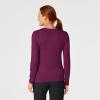 WonderWink Women’s Silky Long Sleeve Tee(Wine)