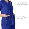 WonderWink Women’s Wonderflex Verity Scrub Top, Galaxy Blue, Large