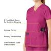 WonderWink Women’s Wonderflex Verity Scrub Top, Hot Pink, X-Large