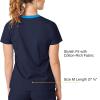 WonderWink Women’s Wonderflex Verity Scrub Top, Navy, X-Small