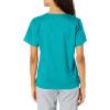 WonderWink WonderWORK Women’s V-Neck Scrub Top — Teal Blue, Small