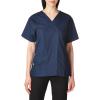 WonderWink womens Origins Bravo V-Neck Top, Navy, Large
