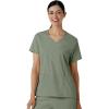 Wink Boundless Women’s 2-Pocket V-Neck Scrub Top – Sage, M