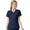 WonderWink Women’s Four Pocket V-Neck Scrub Top, Navy, 5XL