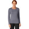 WonderWink Women’s Silky Long Sleeve Tee(Pewter)