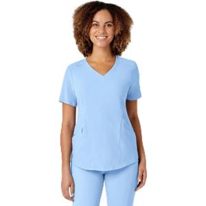 WINK Womens Scrub Top(Powder Blue)