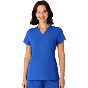 Wink Nova Women’s Flex-n-Reach Shoulder Panel V-Neck Scrub Top – Royal, L