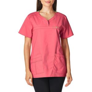 WonderWink Women’s Wonderflex Patience Scrub Top, Papaya, Medium