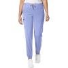 WonderWink RENEW Women’s V-Neck Top & Women’s Jogger Pant Scrub Set + Badge Reel(Ceil Blue)