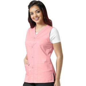 WonderWink womens Vest(Pink)