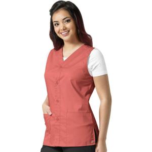 WonderWink womens Vest(Salmon)