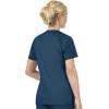 WonderWink WORK Women’s Scrubs Mock Wrap V-Neck Top & Flare Leg Drawstring Pant Scrub Set [XXS – 5XL](Wne)