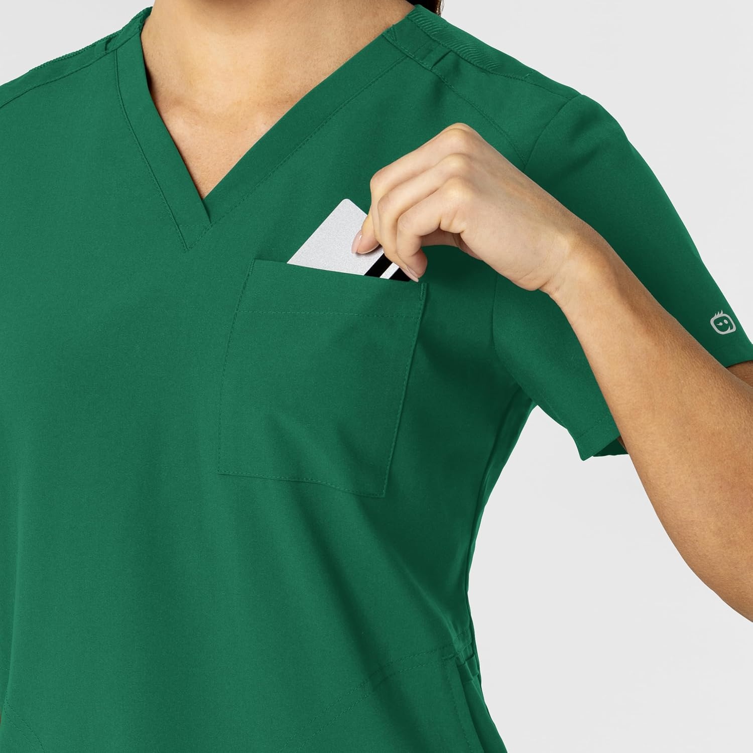 imageWonderWink Womens Womens FlexnReach VNeck Scrub TopHunter