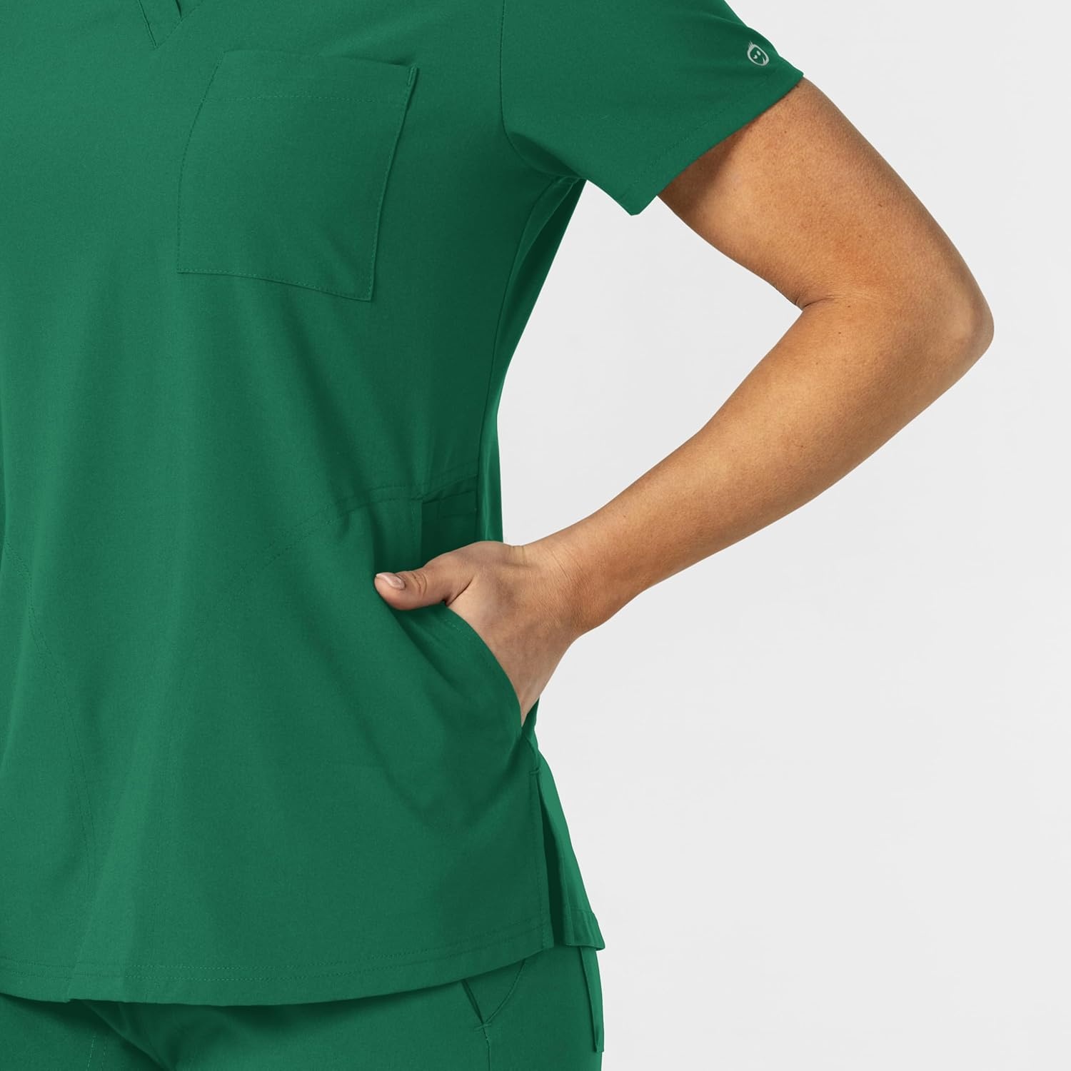 imageWonderWink Womens Womens FlexnReach VNeck Scrub TopHunter