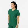 WonderWink Womens Women’s Flex-n-Reach V-Neck Scrub Top(Hunter)