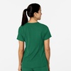 WonderWink Womens Women’s Flex-n-Reach V-Neck Scrub Top(Hunter)