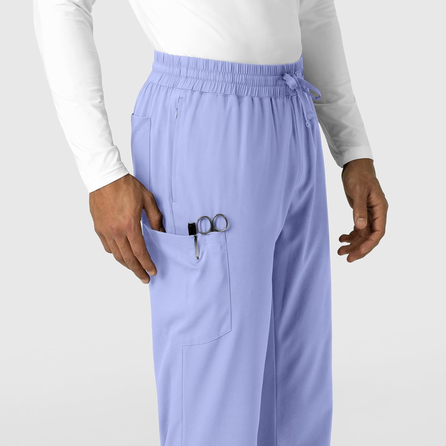 image:imageWink Boundless Mens Straight Leg Scrub PantCeil Blue