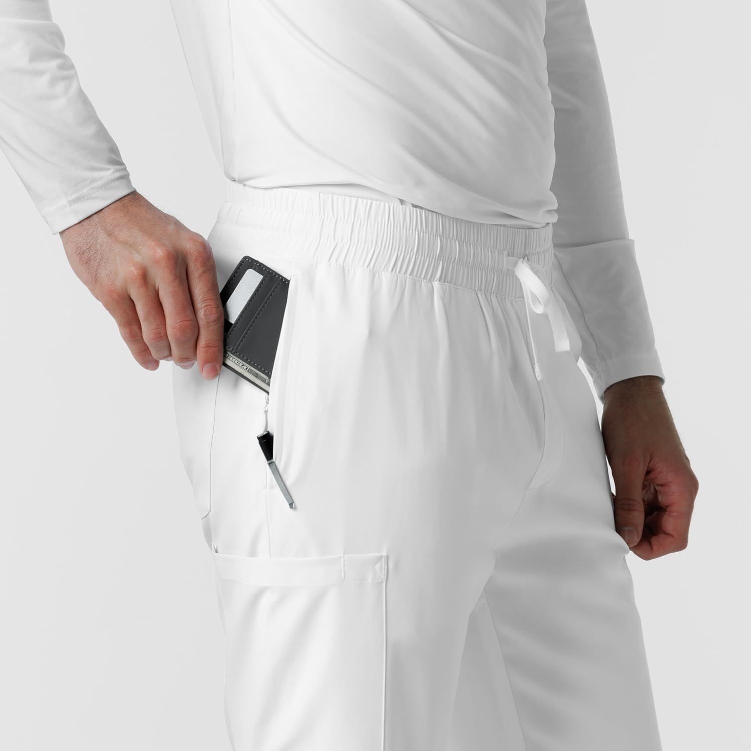image:imageWink Boundless Mens Straight Leg Scrub PantWhite
