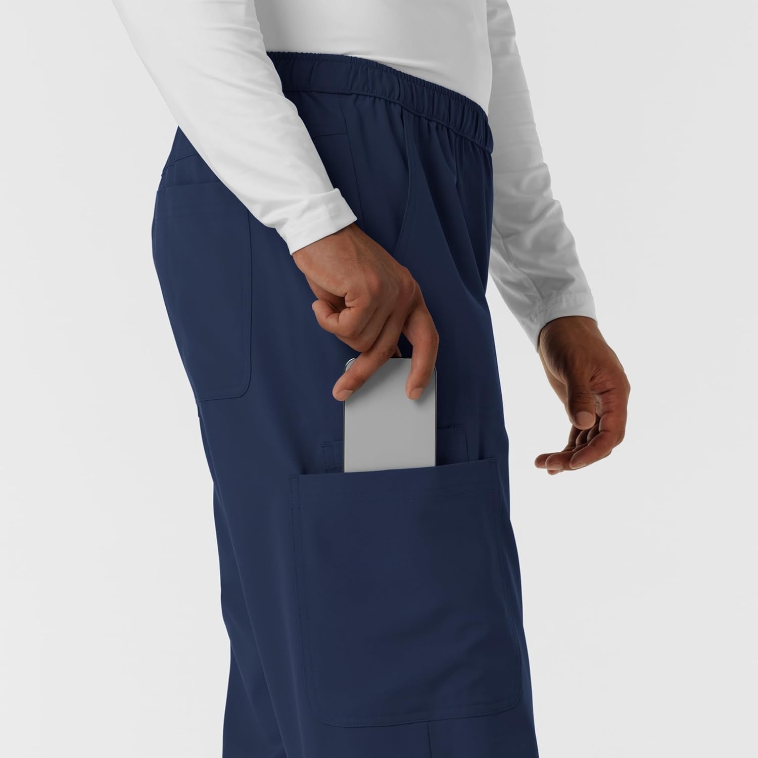 image:imageWink Nurtur Mens Straight Leg Cargo Scrub PantNavy