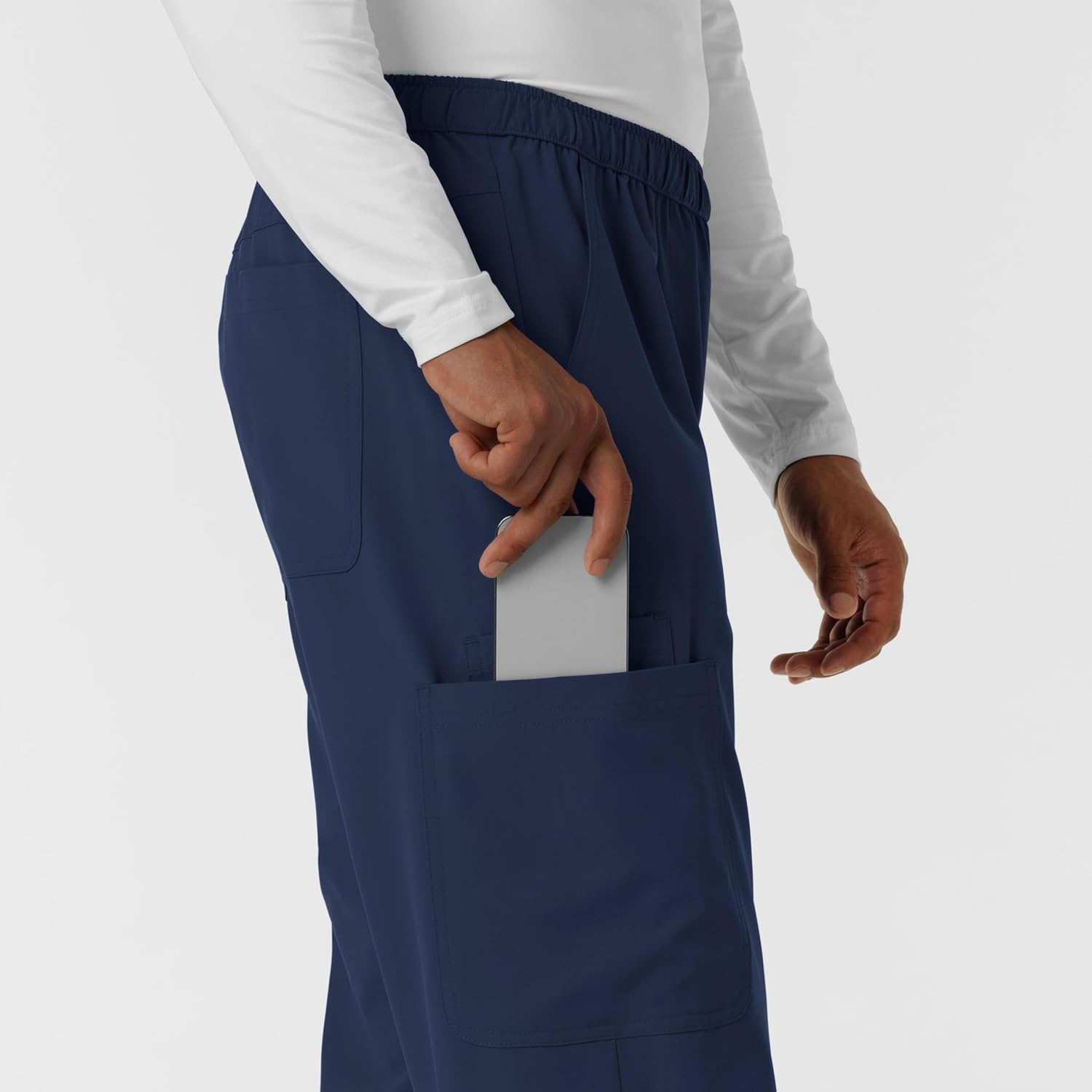 image:imageWink Nurtur Mens Straight Leg Cargo Scrub PantNavy