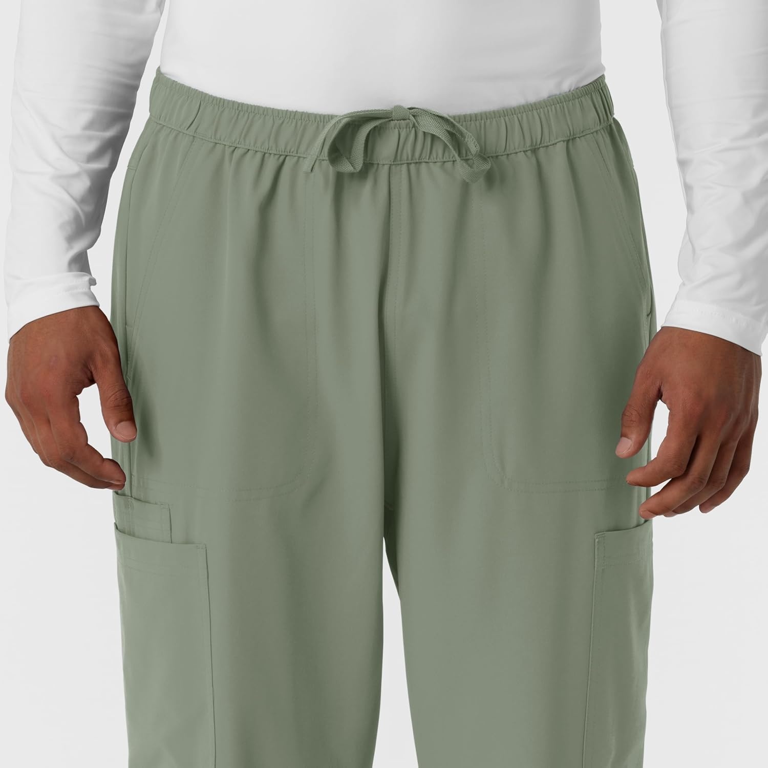 image:imageWink Nurtur Mens Straight Leg Cargo Scrub PantSage