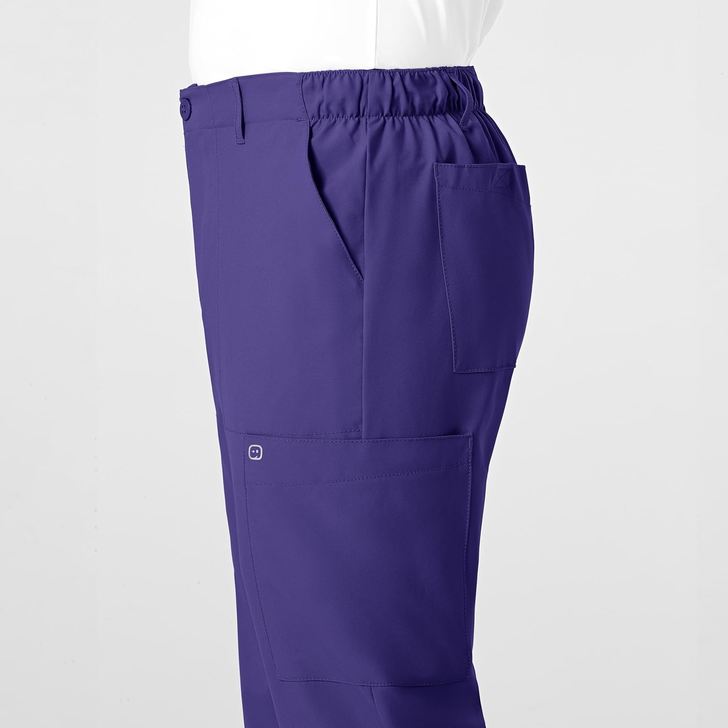 image:imageWink W123 Mens Flat Front Cargo Scrub PantGrape