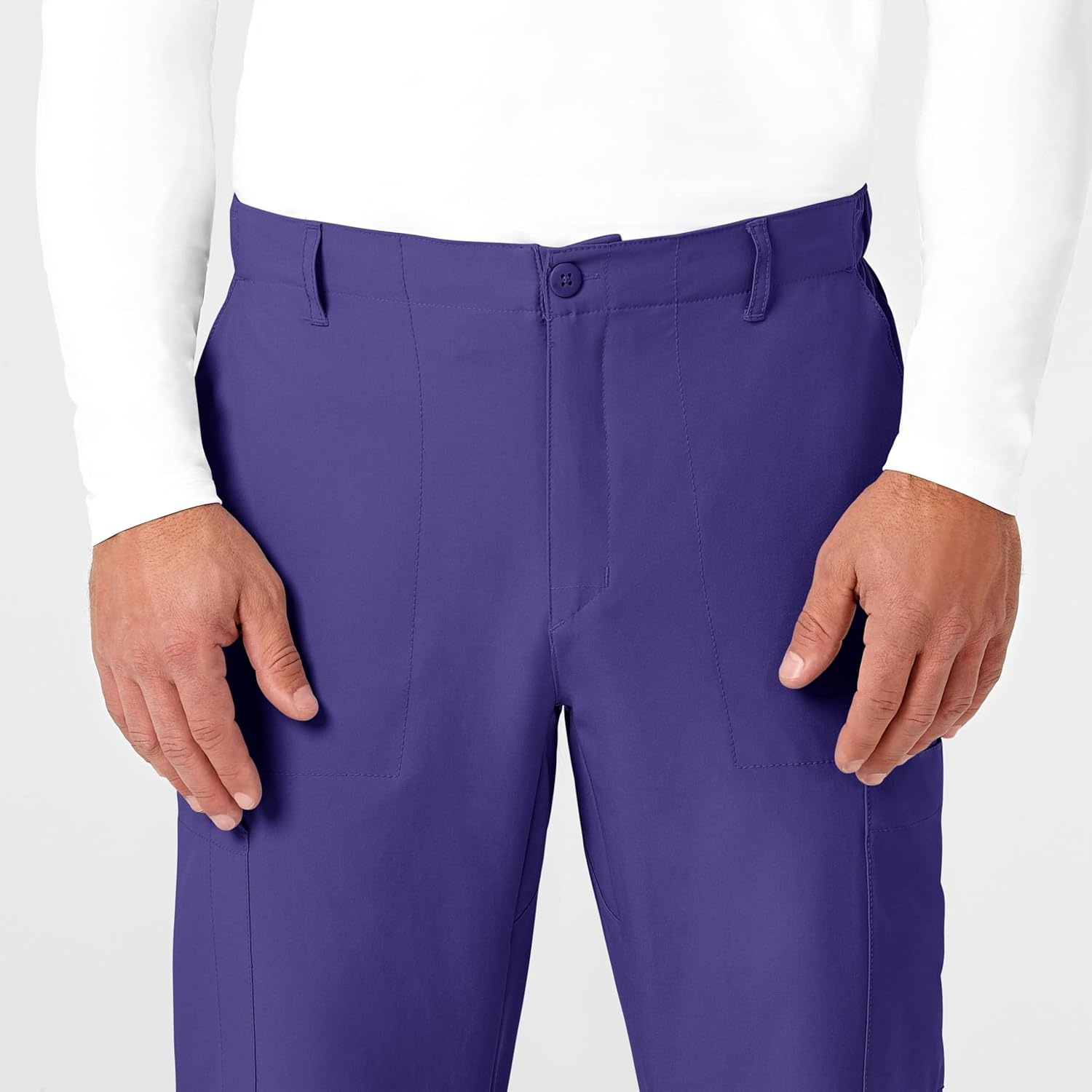 image:imageWink W123 Mens Flat Front Cargo Scrub PantGrape