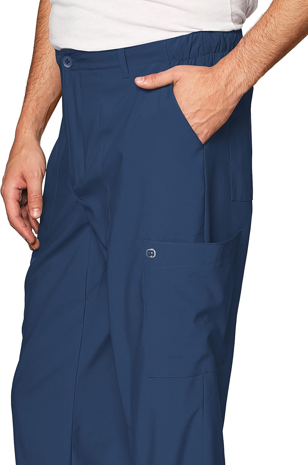 image:imageWink W123 Mens Flat Front Cargo Scrub PantNavy