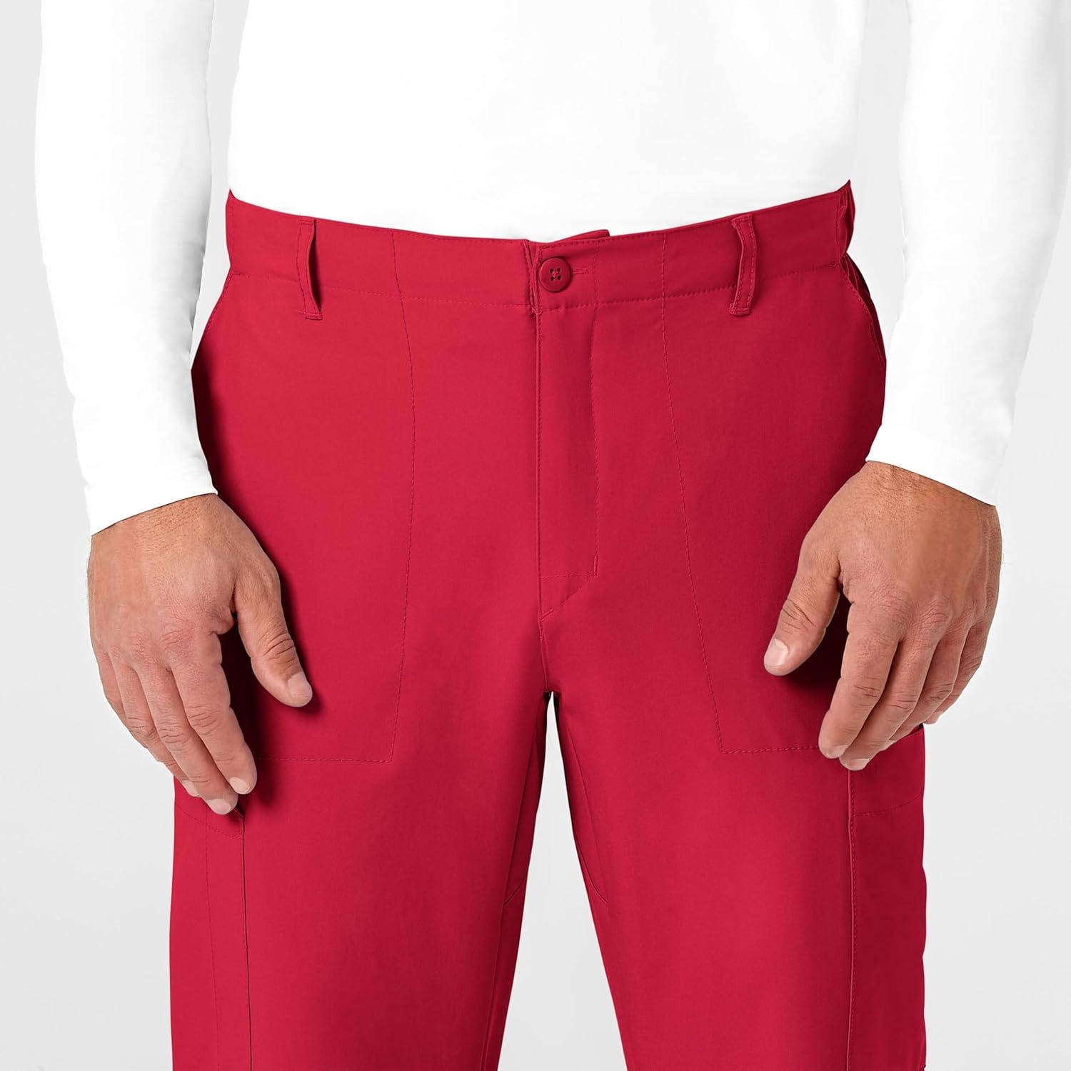 image:imageWink W123 Mens Flat Front Cargo Scrub PantRed