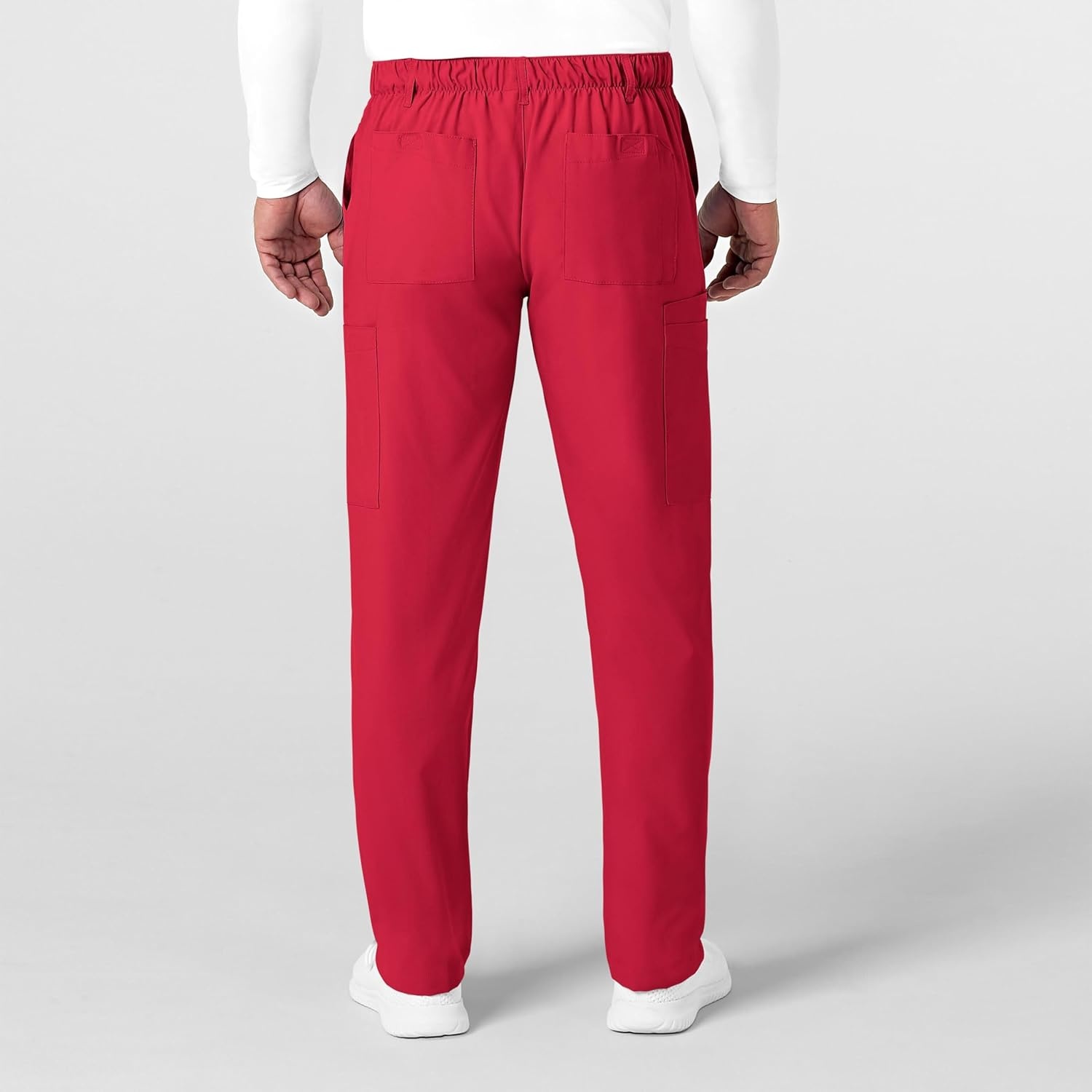 image:imageWink W123 Mens Flat Front Cargo Scrub PantRed