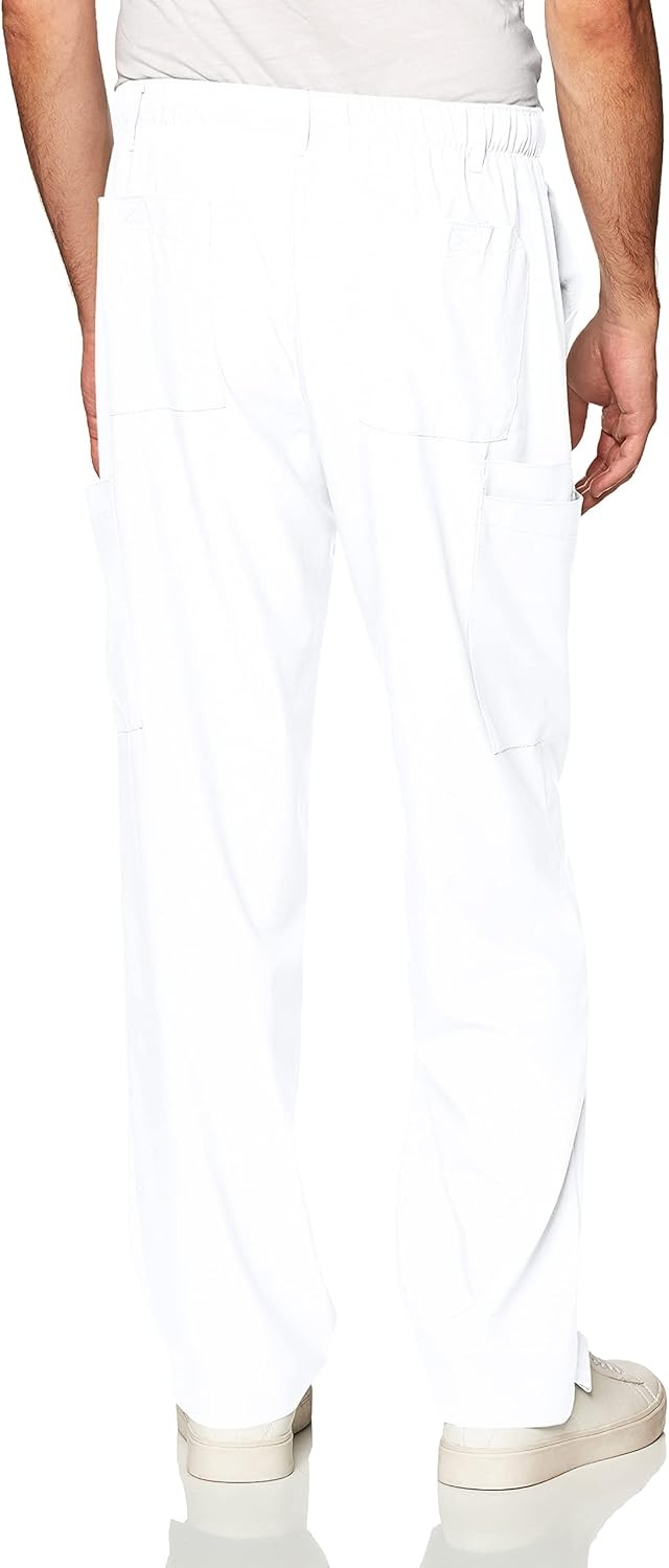 image:imageWink W123 Mens Flat Front Cargo Scrub PantWhite
