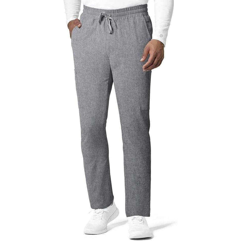 image:imageWINK Renew Mens Straight Slim Scrub PantGrey Heather