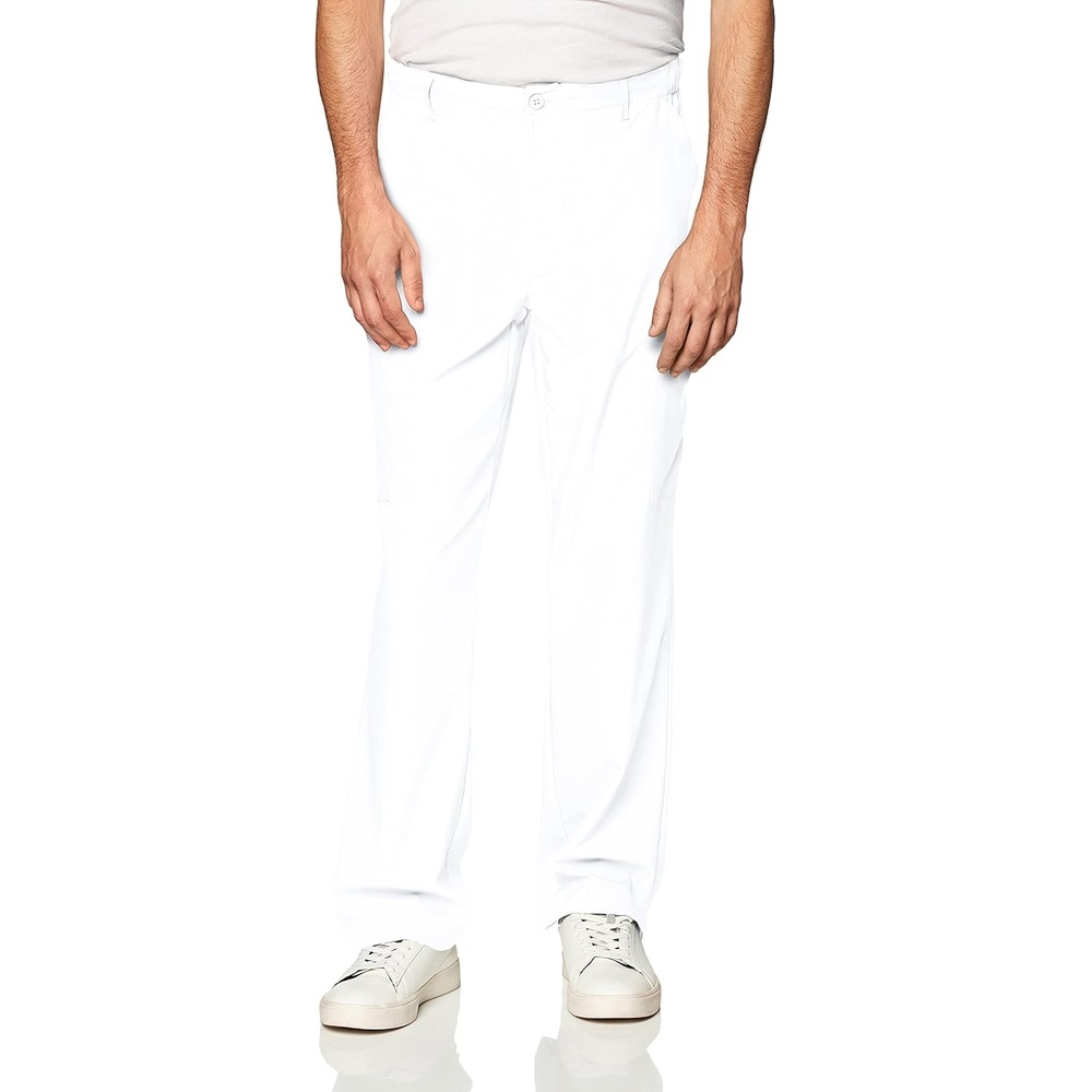 image:imageWink W123 Mens Flat Front Cargo Scrub PantWhite