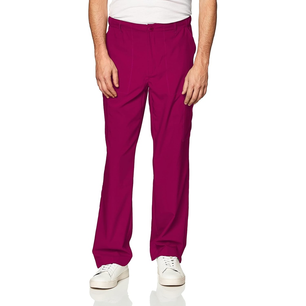 image:imageWink W123 Mens Flat Front Cargo Scrub PantWine
