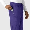 Wink Boundless Men’s Straight Leg Scrub Pant(Grape)