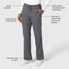 Wink Boundless Men’s Straight Leg Scrub Pant(Pewter)