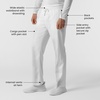 Wink Boundless Men’s Straight Leg Scrub Pant(White)