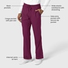 Wink Boundless Men’s Straight Leg Scrub Pant(Wine)