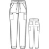 Wink Men’s Renew Men’s Jogger Scrub Pant(Black)