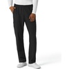Wink Nurtur Men’s Straight Leg Cargo Scrub Pant(Black)
