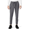 WonderWink Mens Men’s Moto Knit Jogger Pant(Pewter Heather)