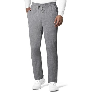 WINK Renew Men’s Straight Slim Scrub Pant(Grey Heather)