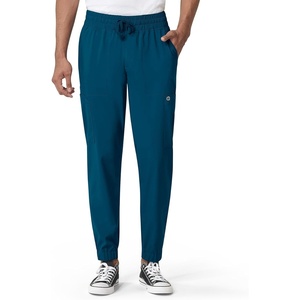 Wink Men’s Men’s Cargo Jogger Scrub Pant(Caribbean Blue)