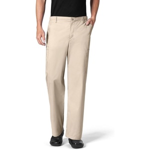 Wink W123 Men’s Flat Front Cargo Scrub Pant(Khaki)